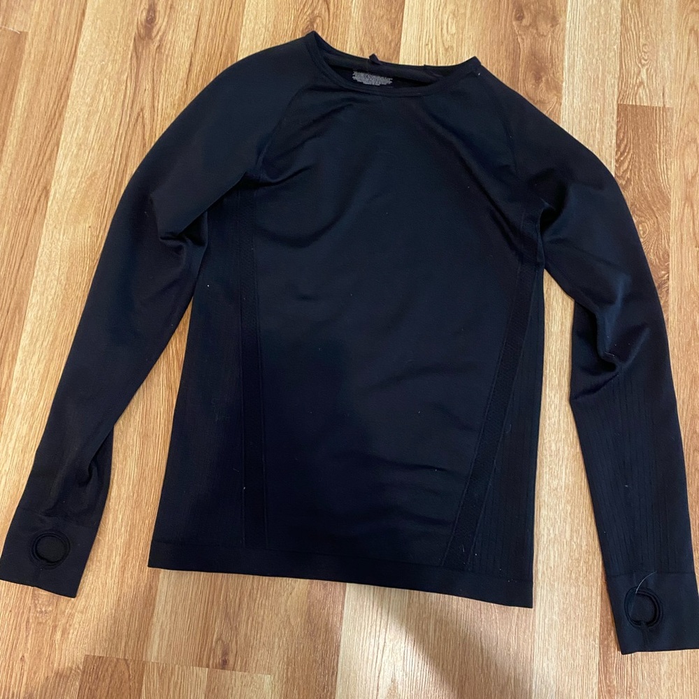 NWOT Black Long Sleeve Workout Top